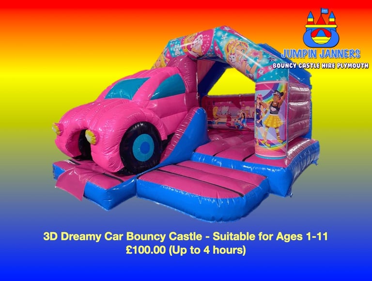 3D Dreamy Car Bouncy Castle