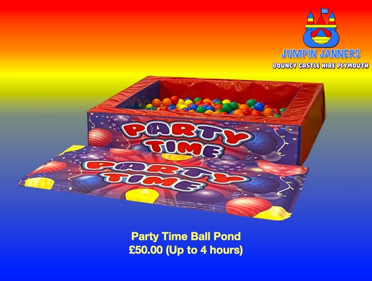 Party Time Ball Pond / Ball Pit Hire Plymouth