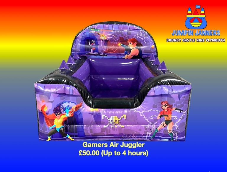 Gamers Air Juggler - Jumpin Janners - Bouncy Castle Hire Plymouth