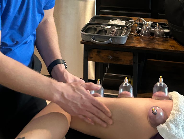 Dr. Mitch using Myofacial Decompression on a patient