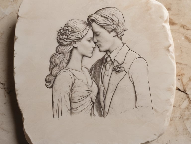 A collection of artisan jewelry displayed on a table with various pieces, including rings and necklaces, featuring colorful stones. Soft focus in the background highlights a vintage television and some decorative items, such as corks and glass containers. Warm lighting illuminates the scene, creating a cozy and inviting atmosphere.