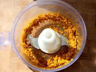 marinade for street cart cumin chicken in a blender