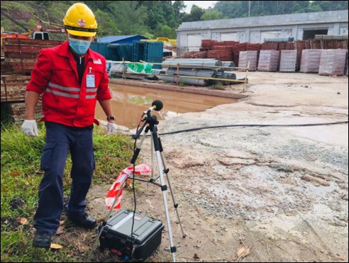 Noise Level Monitoring at project site