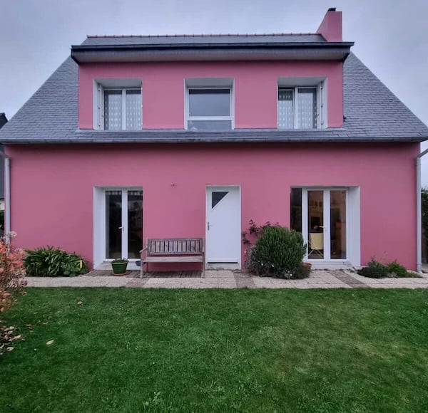 Ravalement de façade réalisé dans le quartier de Kervent à Saint-Pol-de-Léon