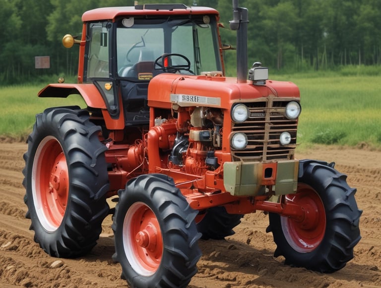 A close-up view of mechanical components featuring a chain and a series of cylindrical parts with golden and red structural elements. The chain is wound around a sprocket, and the parts are supported by a red frame with yellow bolts.