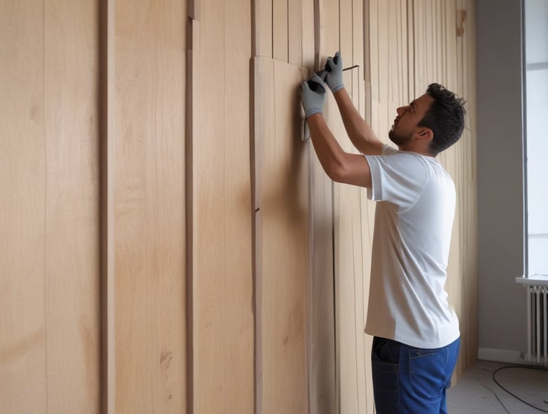 instalación de paneles de wallpanel