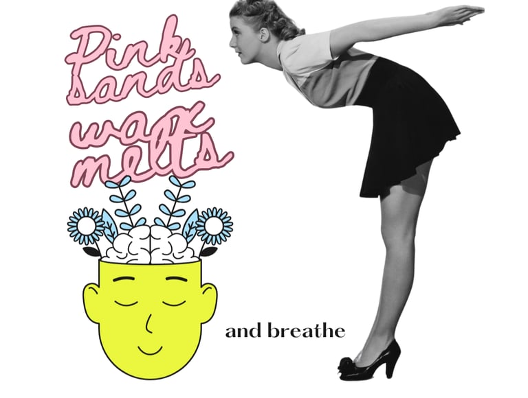 a woman smelling Cayla Henri's Pink Sands Wax Melts