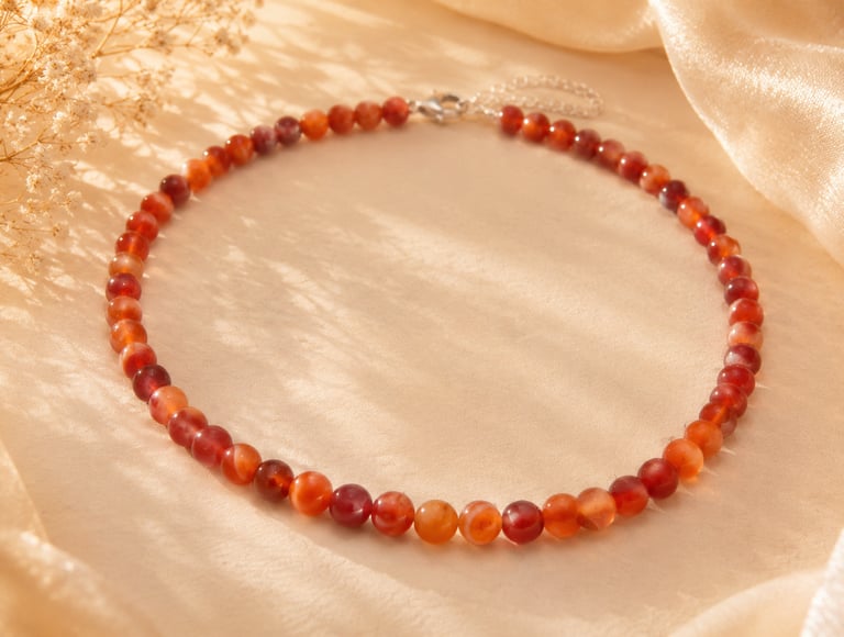 carnelian bracelet natural orange gemstone for confidence motivation courage and personal power