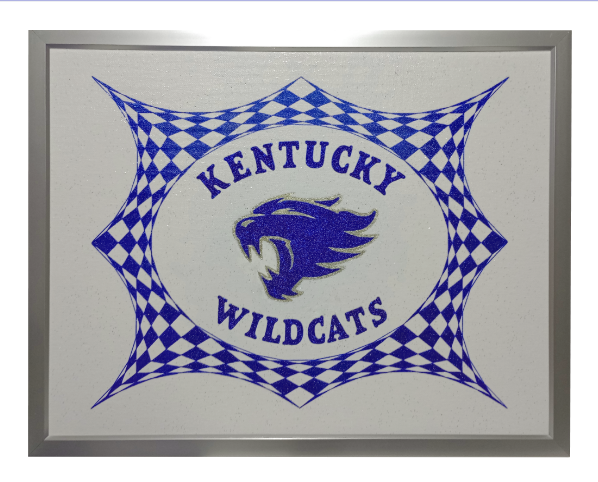 University of Kentucky Wildcats, Checkered, Painting.
