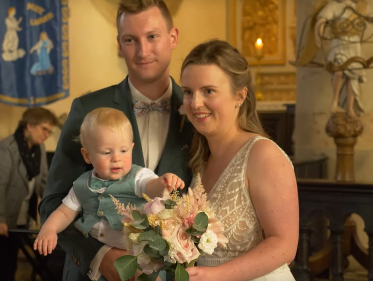 cérémonie religieuse filmée par une vidéaste de mariage Bretagne