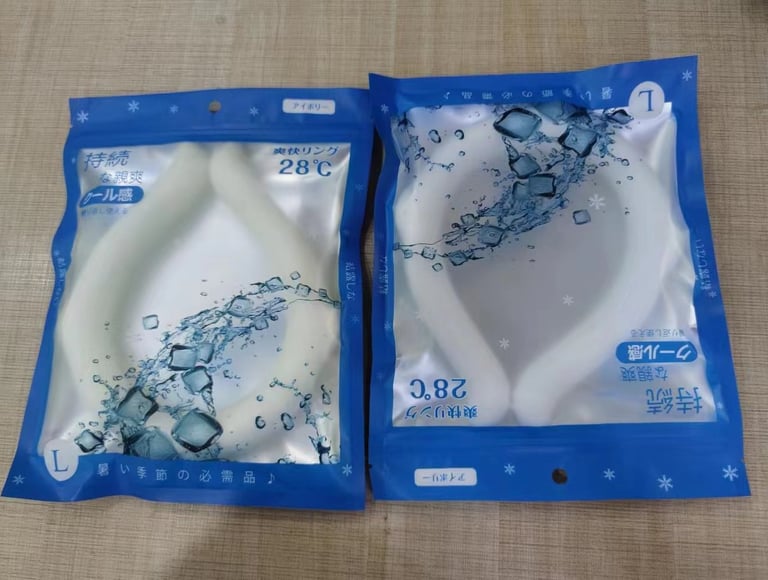 Neck cooling tube, cooling collar, frozen  necklace