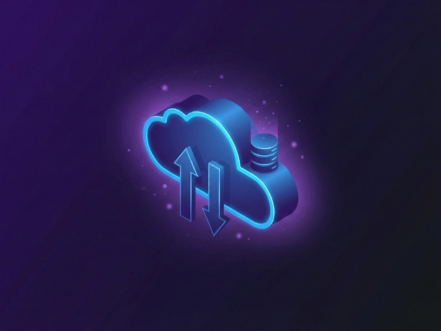 a cloud with a lightning bolter on it