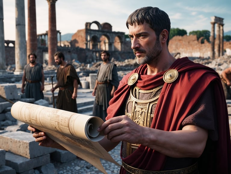 Emperor Titus oversees the recovery effort