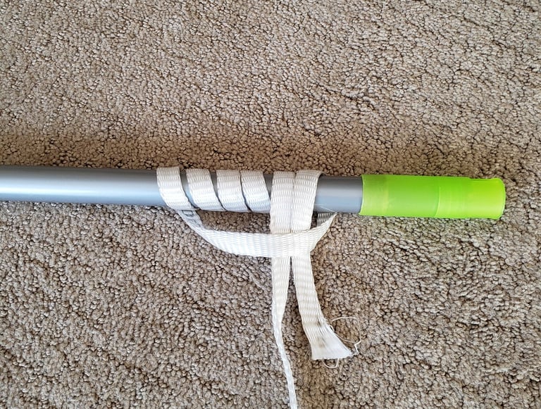 Undressed Schwäbisch Hitch showing the knot structure