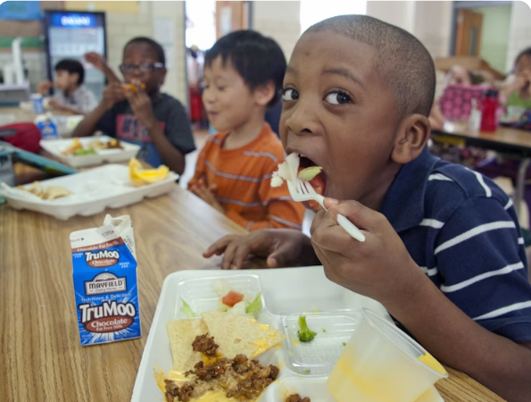 Chicago and Evanston children enjoying a nutritious meal from the Plate & Pathways nonprofit