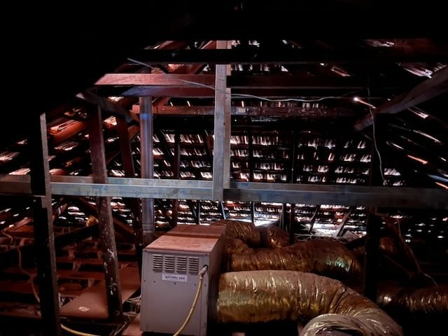 After photo of new collar ties installed 