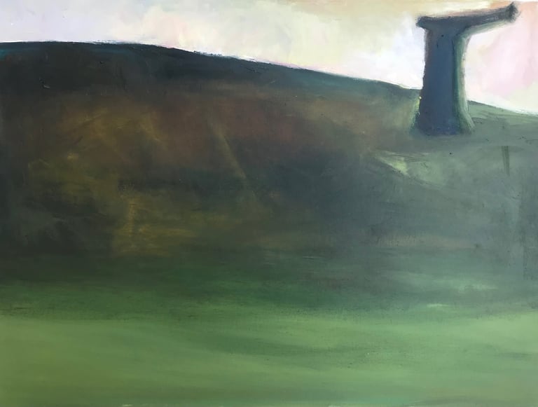 Paminklas aliejinė tapyba Lina Mikužytė Oil painting Lithuania