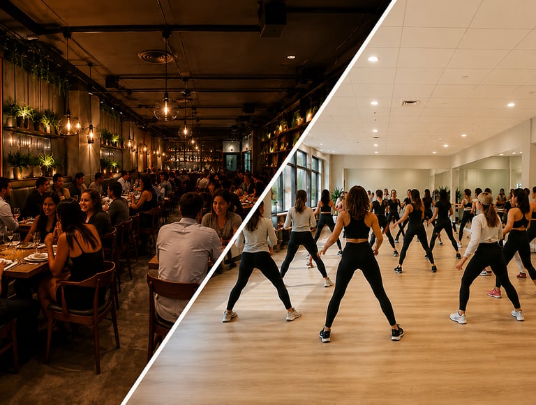 Restaurant and fitness studio in Toronto