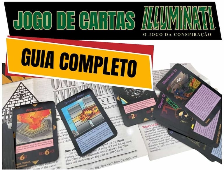 Guia completo do Jogo de Cartas Illuminati (famoso jogo de cartas que previu o atentando 11/09/01)