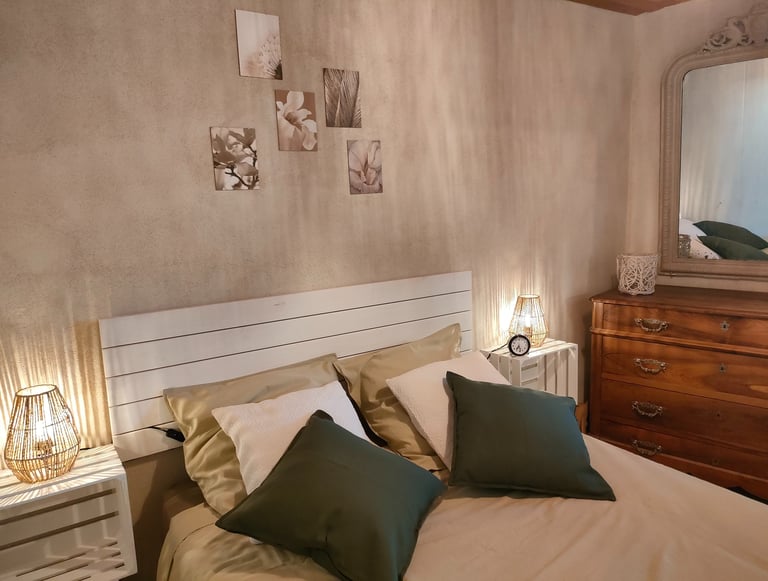 Das Zimmer im charmanten Gästehaus La Maison d'Yvette, Le Barroux, Provence