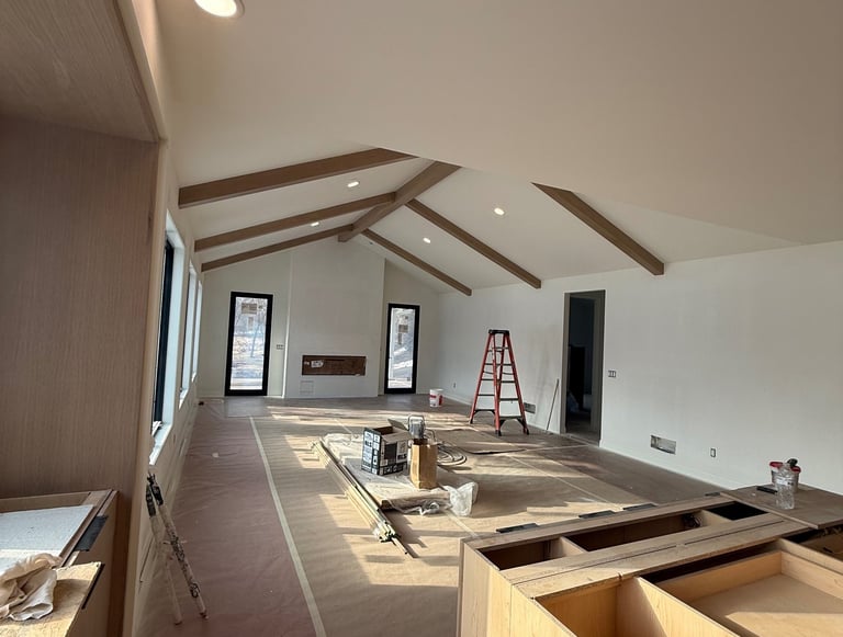 custom drywall services at a custom MN home