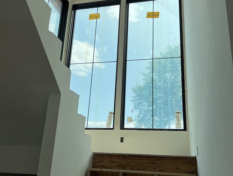 custom drywall on residential lake home in central mn