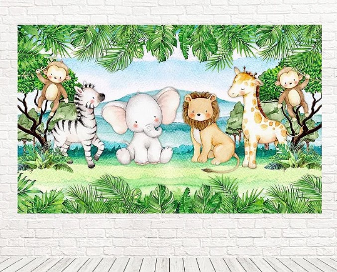 decoração aniversário safari