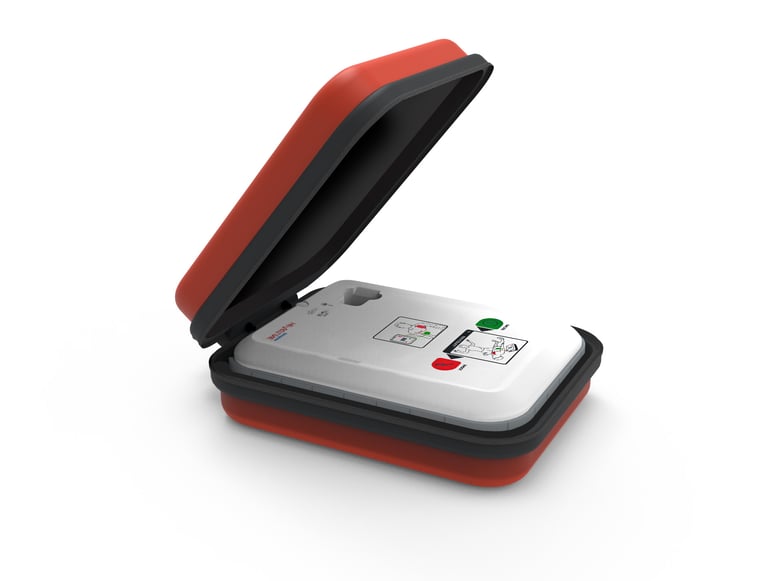 Pilnai automatinis defibriliatorius. AED.