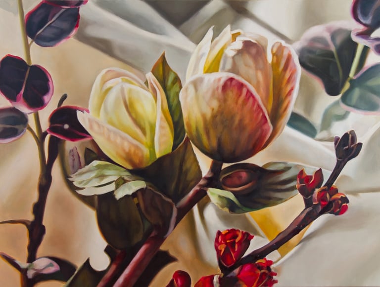 Óleo sobre tabla. Obra de Maite Backman