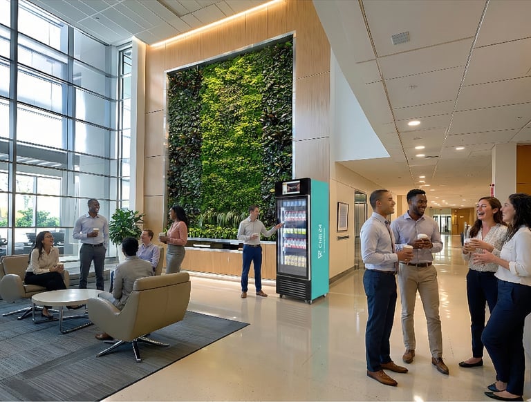 商業辦公室與共享空間 AI 智能自動販賣機