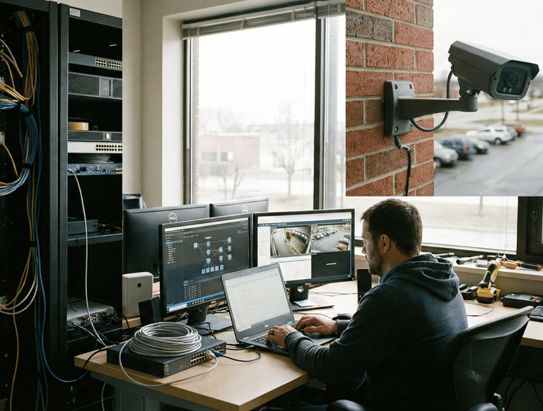 Sieci komputerowe LAN/WLAN/Wifi, Monitoring CCTV IP, usługi informatyczne