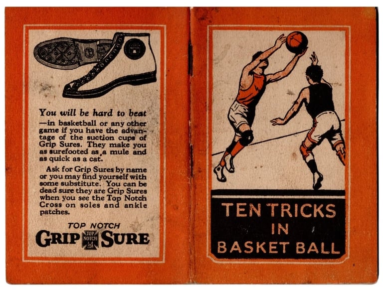 1924 Top Notch Grip Surer Basketball Shoes Booklet