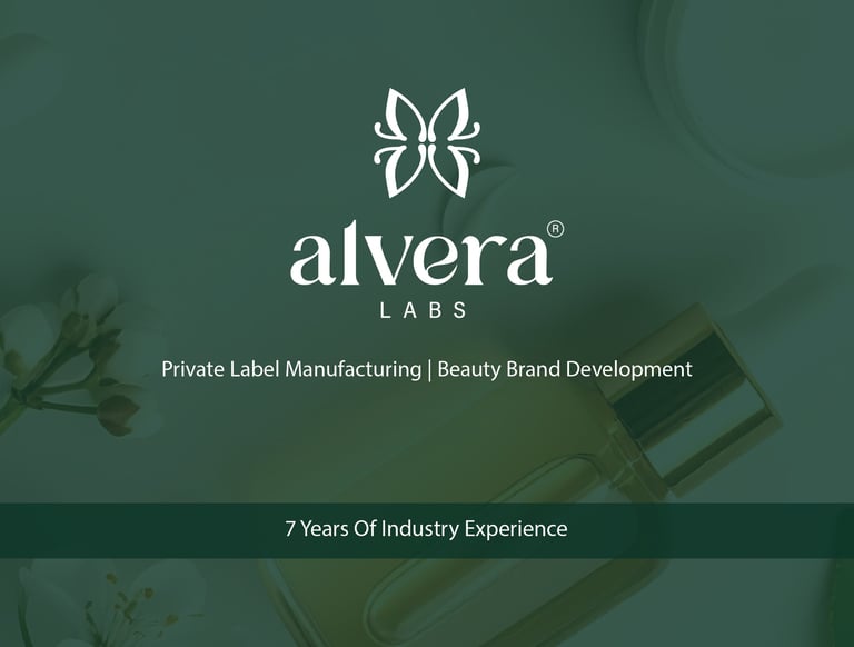 alvera labs cosmetics skincare manufacturer 