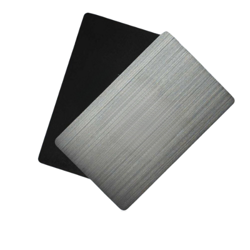 Black and Silver metal NFC cards made in paranaque