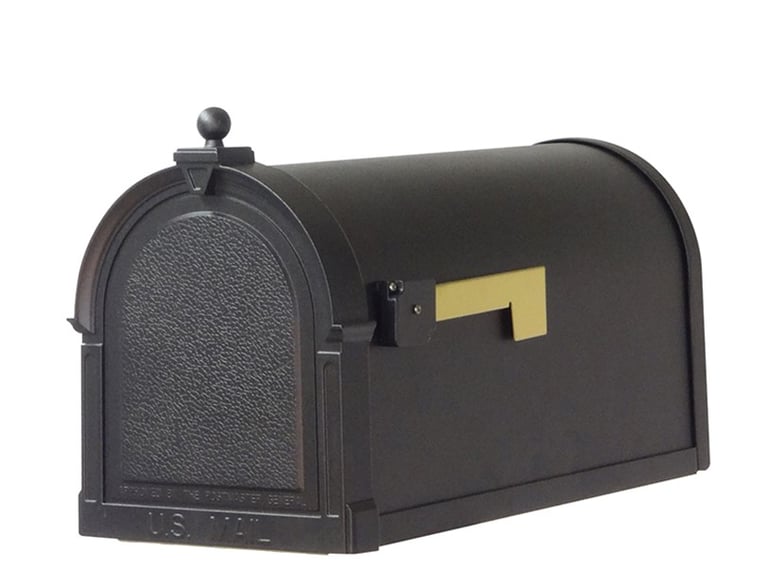 Brown mailbox