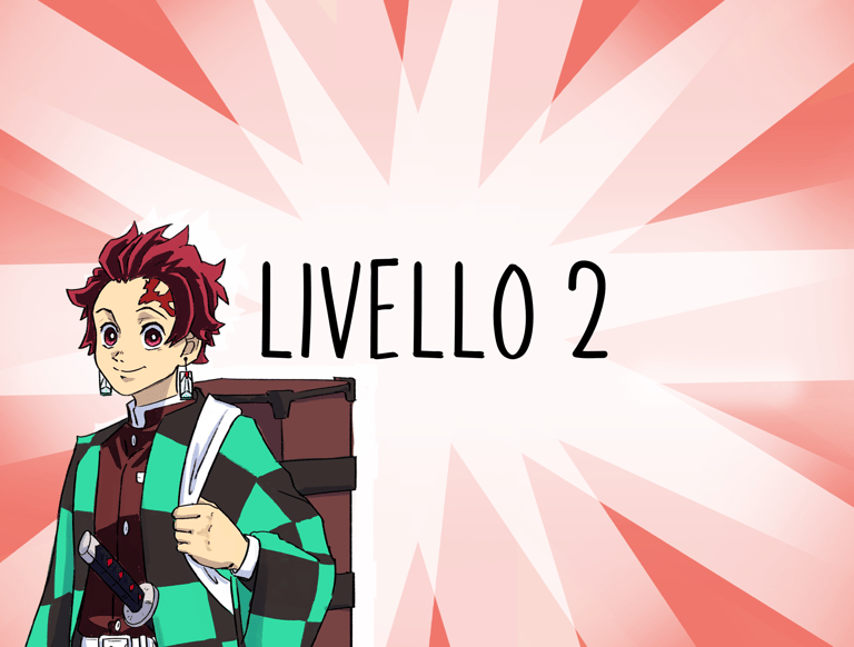 a smiling anime character with a big box on his shoulders