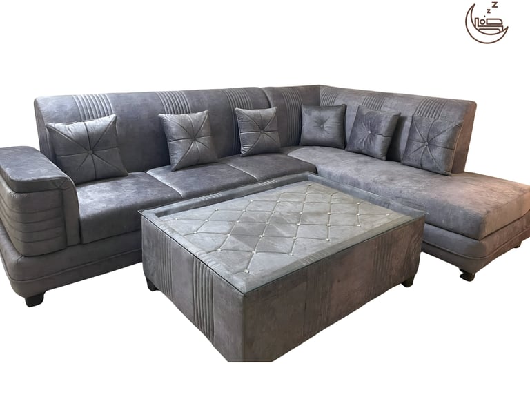 Comfortable L-shape sofa for living room interiors