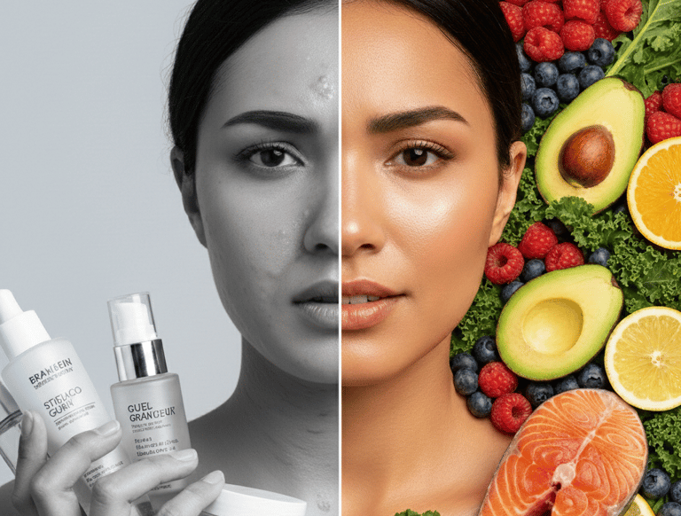 a woman with beautyful skin 