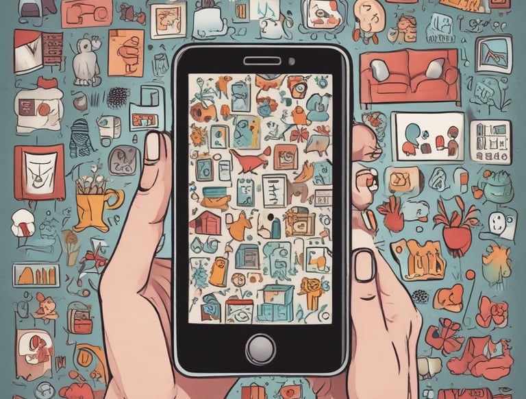 A vibrant team brainstorming around a table filled with sketches and laptops.