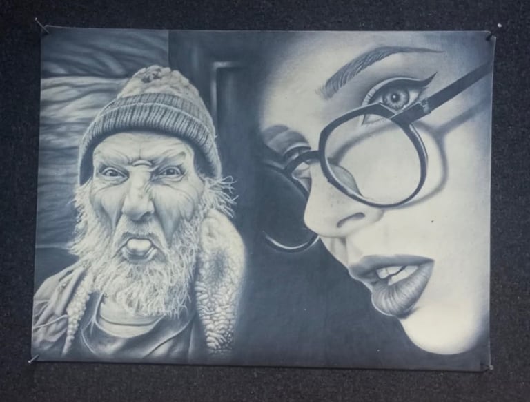 Tatuaje realizado por alumno durante su formación de tatuaje impartida por Rebeca Pereira