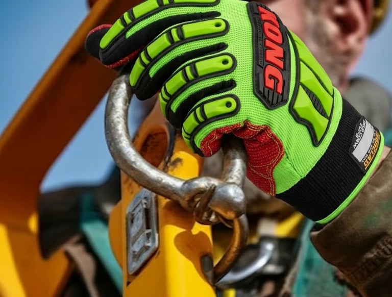 High performance industrial safety gloves for hand protection in hazardous environments
