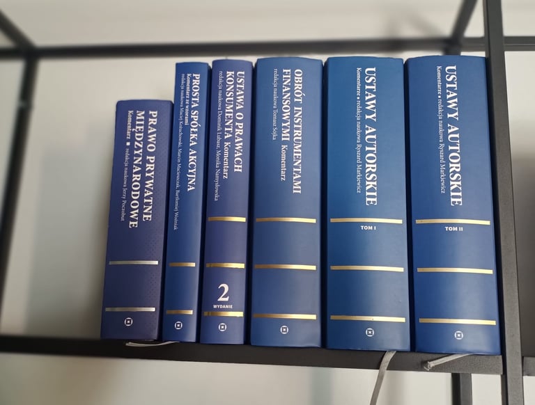 a shelf of books with a bunch of books on it