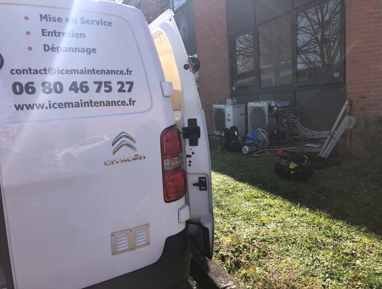 ICE MAINTENANCE Vérification charge gaz fluide frigorigène