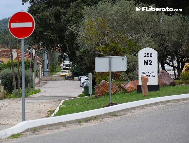 N2 Estrada Nacional 2 Rota N2 km250 Vila Nova de Poiares