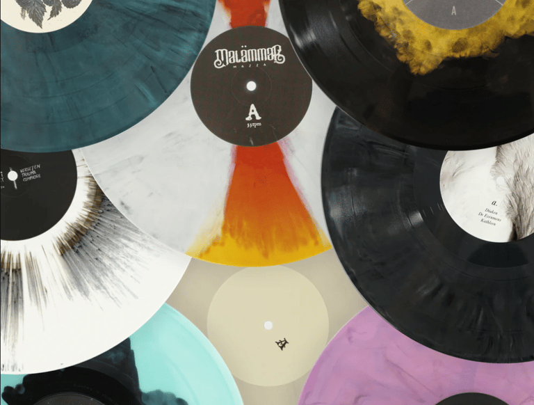 One page university website for a record store built with pure HTML and CSS.