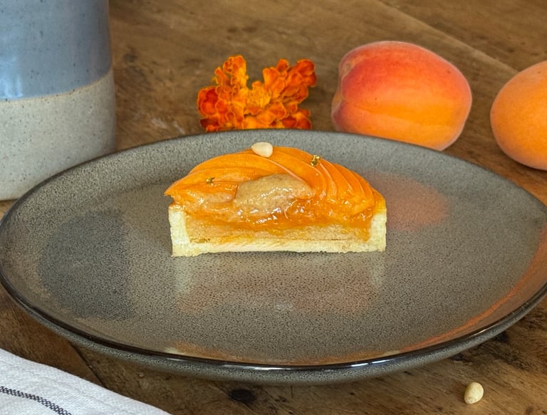 tarte abricot pignon de pin