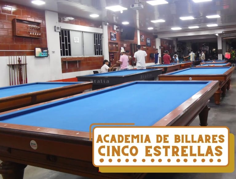 academia de billares cinco estrellas Cajamarca tolima