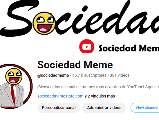 Imagen con el canal del comentario y sus numeros