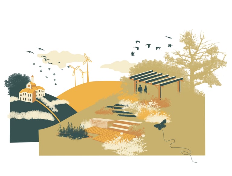 Jardin, espaces collectifs, territoire, énergies renouvelables