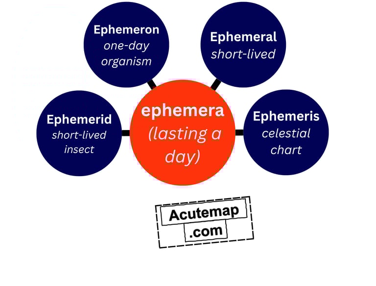 Ephemera root word Vocabulary SSC, UPSC